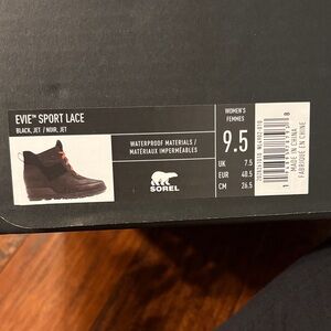 Sorel Black Jet Women's Sport Lace Boots